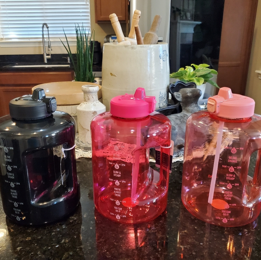 Set Of 3 1 Gal. Water Jugs